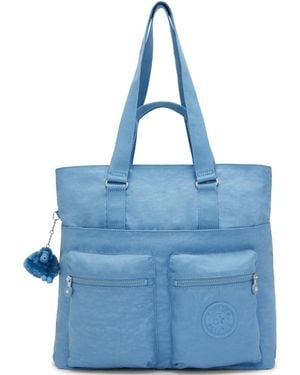 Kipling India 16" Laptop Large Tote Bag - Blue