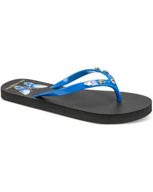 KARL LAGERFELD Zima Stone Slip-on Flip Flops - Blue