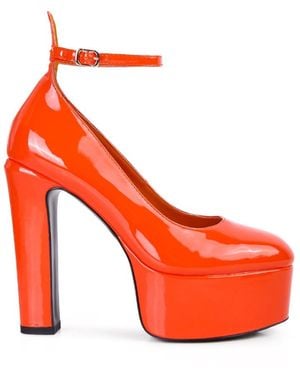 Rag & Co Babe Heaven Patent Pu Pumps - Orange