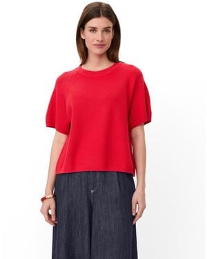 Masai Mafokimia Short Sleeve Knit Blouse - Red