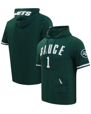 Pro Standard Ahmad Sauce Gardner New York Jets Player Name Number Hoodie T-shirt - Green