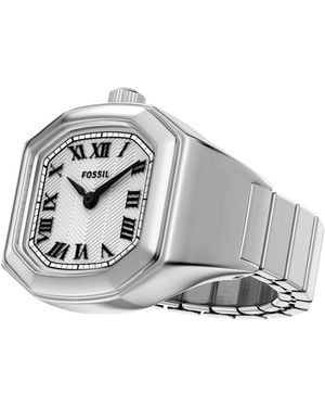Fossil Harlow Watch Ring Two-hand Stainless Steel - Gray