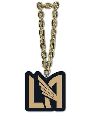 Mojo Lafc Team Logo Fan Chain Necklace - White