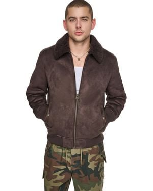 Levi's Levis Faux Shearling Bomber Jacket - Brown