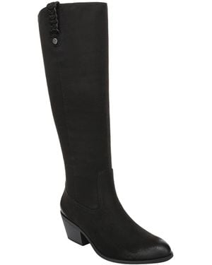 Dr. Scholls Calista Wide-calf Zipper Tall Boots - Black
