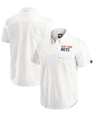 Fanatics Darius Rucker Collection By New York Mets Printed Button-down Shirt - White