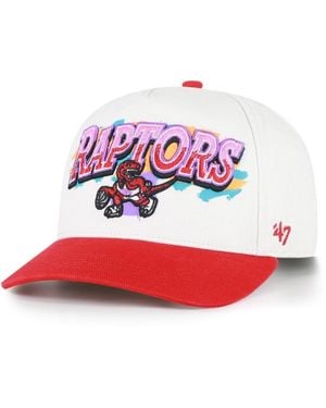 '47 Toronto Raptors City Paint Hitch Adjustable Hat - White