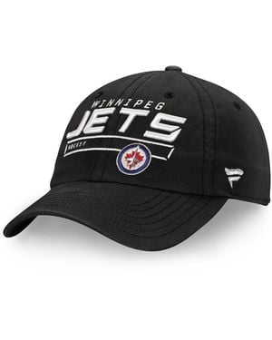 Fanatics Winnipeg Jets Authentic Pro Rinkside Fundamental Adjustable Hat - Black
