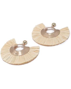 SOH Tassel Drop Earrings - Natural