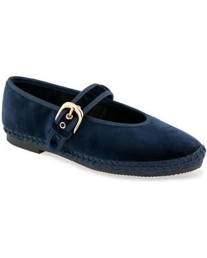 Kensie Florence Velvet Mary Jane - Blue