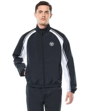 Sergio Tacchini Fico Contrast-color Panels Raglan-sleeve Track Jacket - Blue