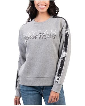 G-III 4Her by Carl Banks Vegas Golden Knights Penalty Box Pullover Sweatshirt - Gray