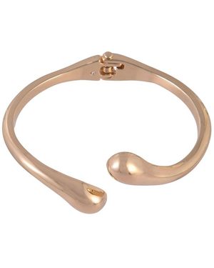 Rachel Roy Tone Hinge Bracelet Brass - White
