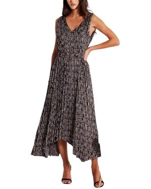 Bishop + Young Bishop + Young Bishop + Young Highbrow Pleat Dress - Brown