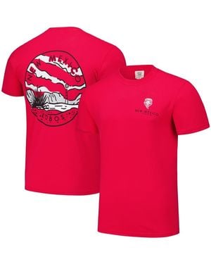 Image One And Cherry New Mexico Lobos Scenic Comfort Colors T-shirt - Red