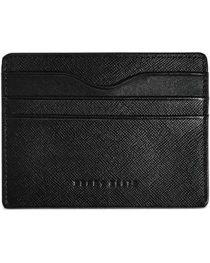 Perry Ellis Leather Id Card Case - Black