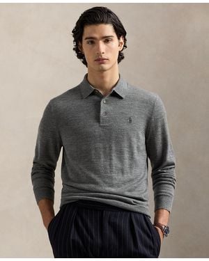 Polo Ralph Lauren Wool Polo-collar Sweater - Gray