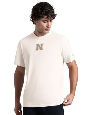 Starter Nebraska Huskers Warm Up Classic-fit Embroidered-graphics T-shirt - White