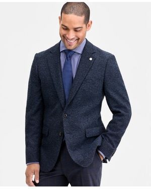 Ted By Ted Baker Modern-fit Boucle Sport Coat - Blue