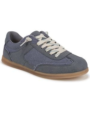 Blowfish Yaz Faux Suede Lace-up Semi-translucent Sole Sneakers - Blue