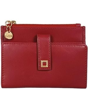 Lodis Myrrh Leather Bifold Wallet - Red