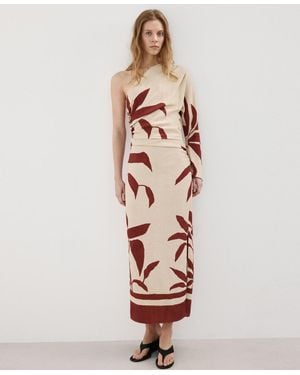 Mango Gathered Body Asymmetrical Dress - Pink