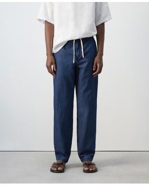 Mango Drawstring Regular-fit Jeans - Blue