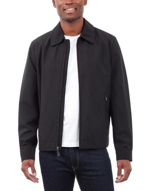 London Fog Hipster Stretch Water-resistant Full-zip Jacket - Blue