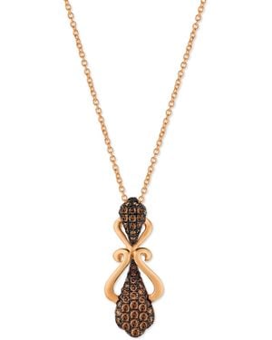 Le Vian Chocolatier Chocolate Diamond 18" Pendant Necklace (1/2 Ct. T.w. - Metallic
