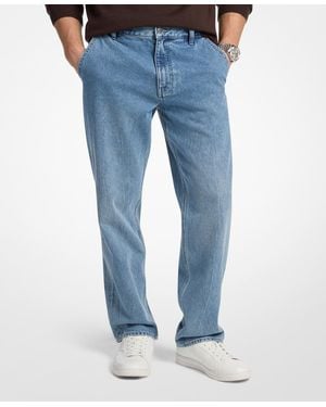 Michael Kors Finn Stretch Straight Jeans - Blue