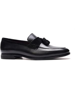 Carlos By Carlos Santana Laurent Tassel Loafers - Black