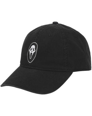 Ghostface Washed Cotton Twill Dad Cap - Black