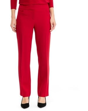 Kasper Lily Crepe Mid Rise Tailored Trouser Pant