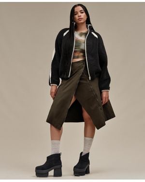 UGG Nikia Crochet Long Sleeve Fluff Jacket - Natural