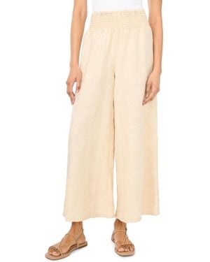 Vince Camuto Cropped Wide Leg Pants - Natural