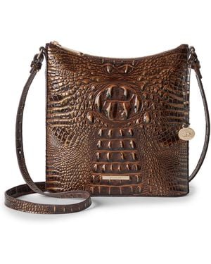 Brahmin Katie Melbourne Embossed Leather Crossbody - Brown