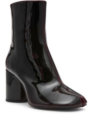 Steve Madden Caro Split-toe Cylinder Heel Booties - Black