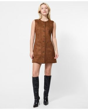 French Connection Sleeveless Boxy Dress - Natural