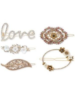 Lonna & Lilly Lonna Lilly Crystal Hair Barrette Separates - Metallic