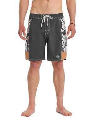 Quiksilver Original Arch Floral Swim Shorts - Gray
