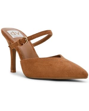 Dolce Vita Geanie Woven Two-piece Pointed Toe Heeled Pumps - Brown