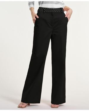 Isaac Mizrahi New York High-rise Pants - Black