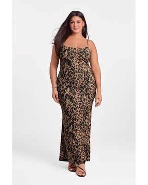 S3 Apparel S3 Sculpting Shapewear Scoop Neck Cami Maxi Dress - Brown