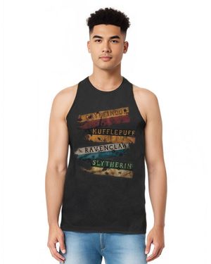 Harry Potter Burnt Banners Tank Top - Black