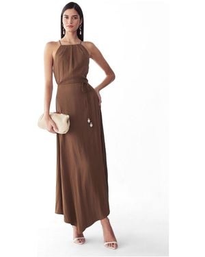 ST MRLO Marni Midi Dress - Brown