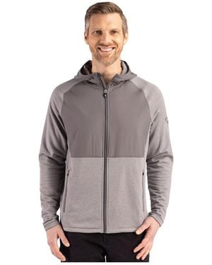 Cutter & Buck Peshastin Fleece Recycled Hybrid Jacket - Gray