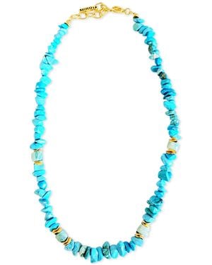 Minu Jewels Gold-tone & Amazonite Collar Necklace - Blue