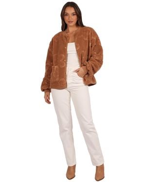 Petal & Pup Lasky Flower Pattern Button Down Jacket - White