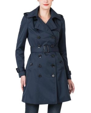 Kimi + Kai Kimi + Kai Kimi + Kai Classic Hooded Trench Coat - Blue