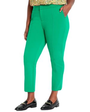 Eloquii Plus Size Petite The Ultimate Stretch Slim Leg Pant - Green